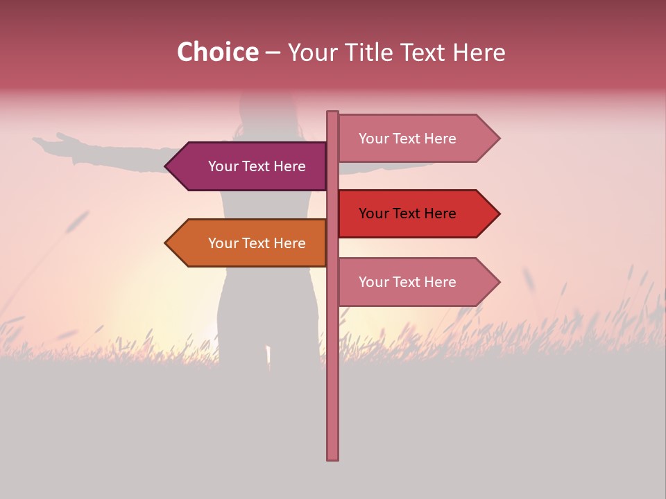 Woman Person Outdoor PowerPoint Template