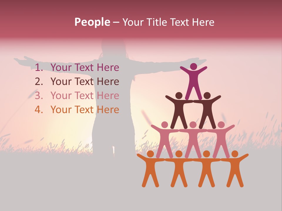 Woman Person Outdoor PowerPoint Template