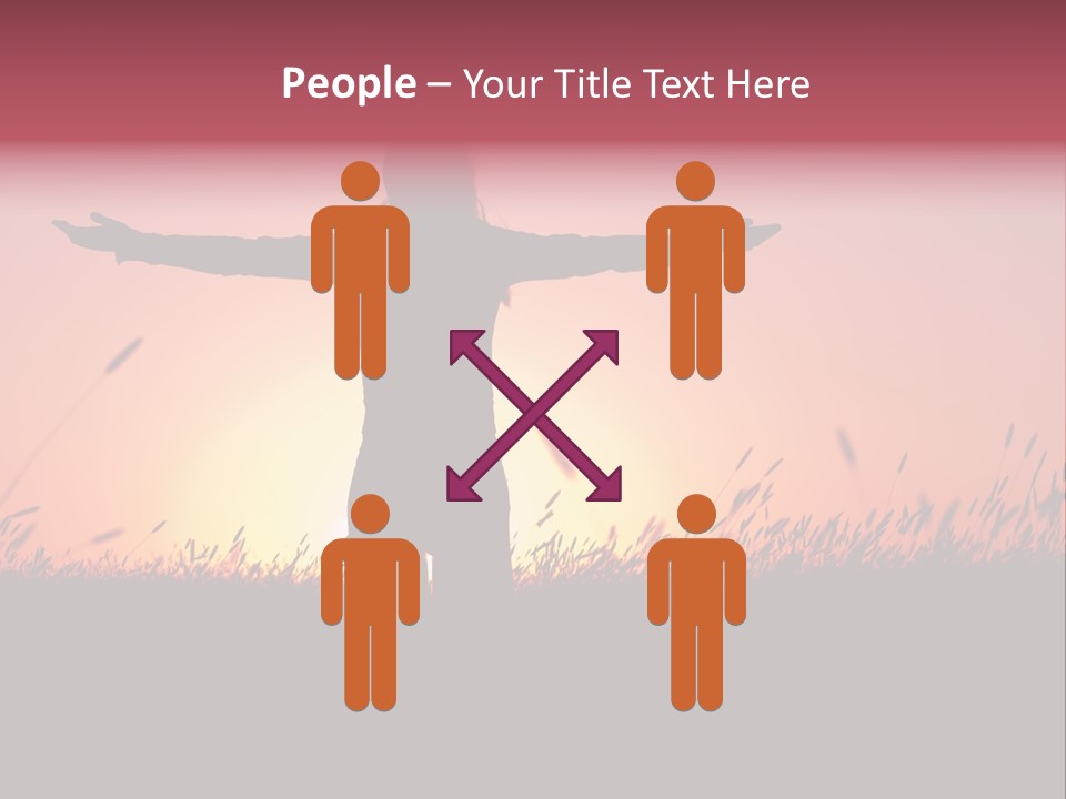 Woman Person Outdoor PowerPoint Template