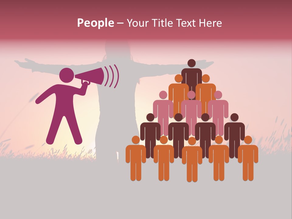 Woman Person Outdoor PowerPoint Template