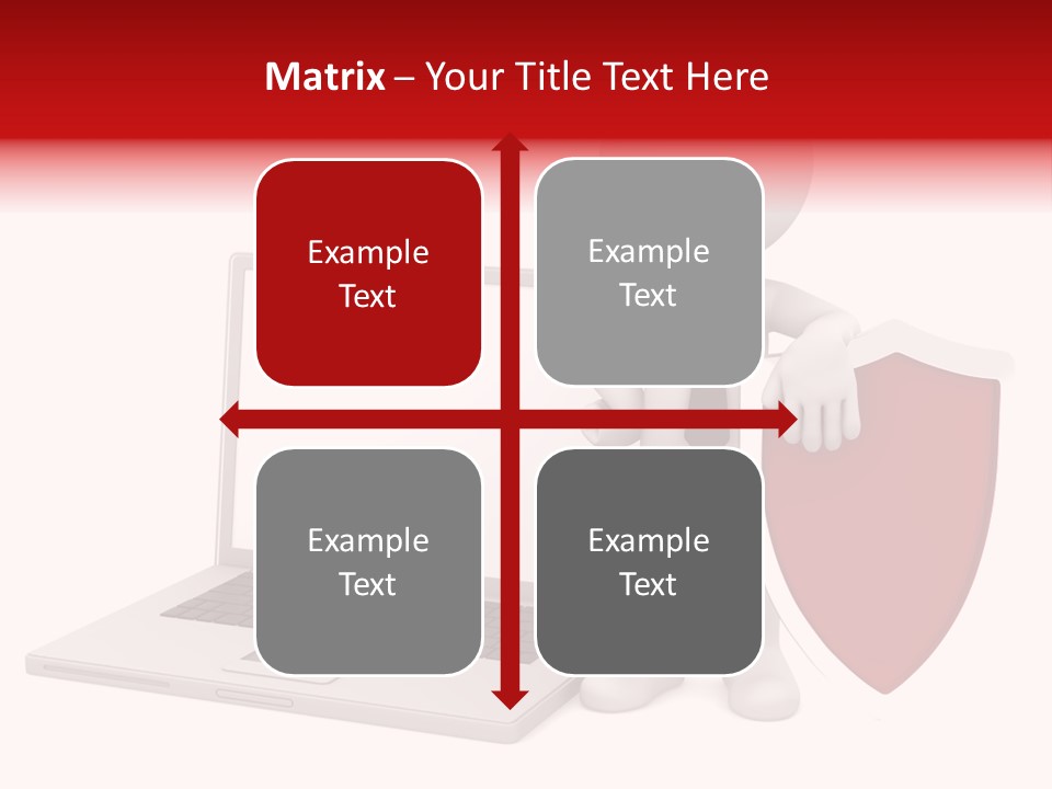 Shield Digital Character PowerPoint Template