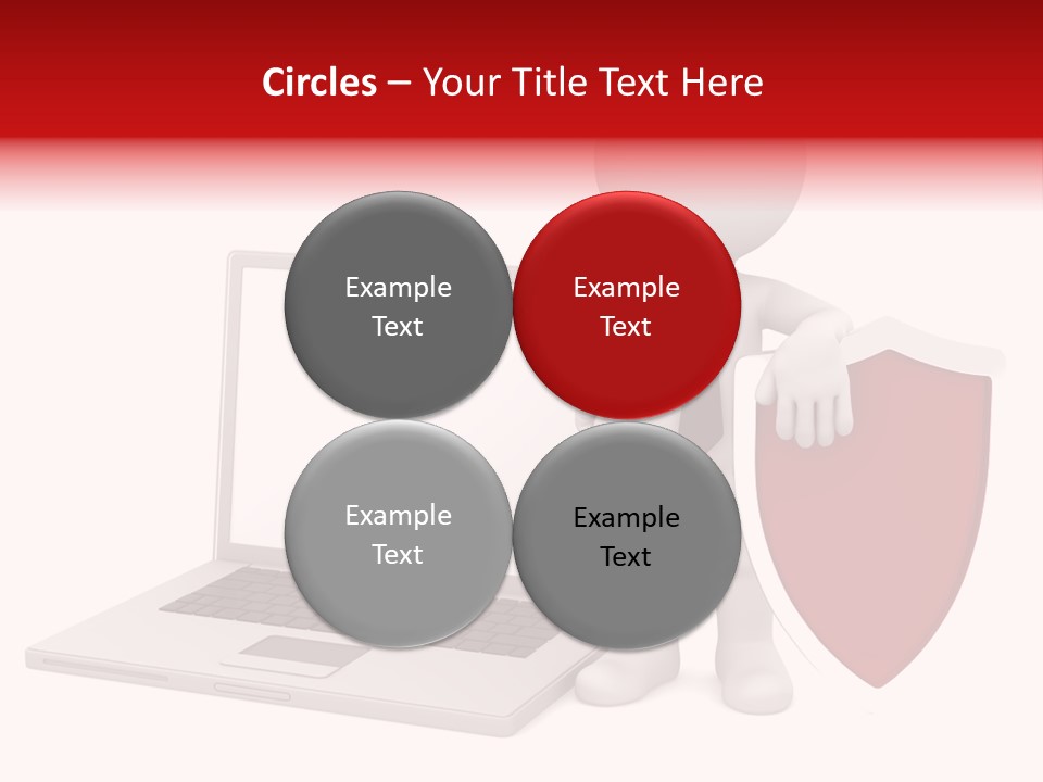 Shield Digital Character PowerPoint Template