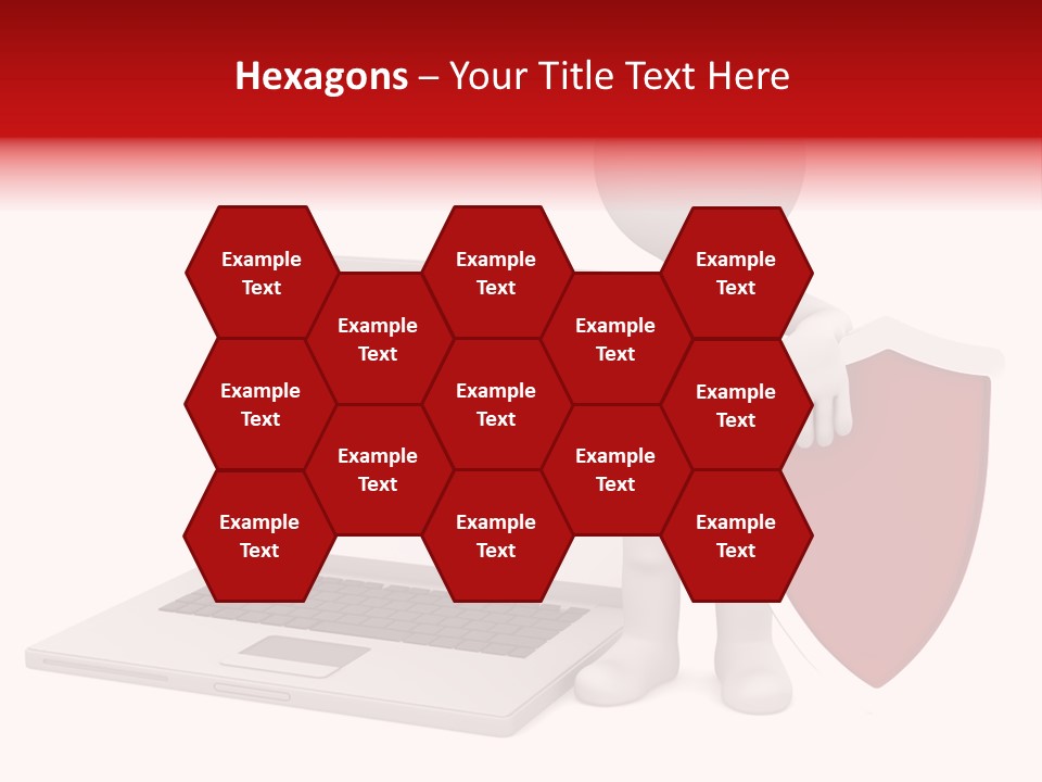 Shield Digital Character PowerPoint Template