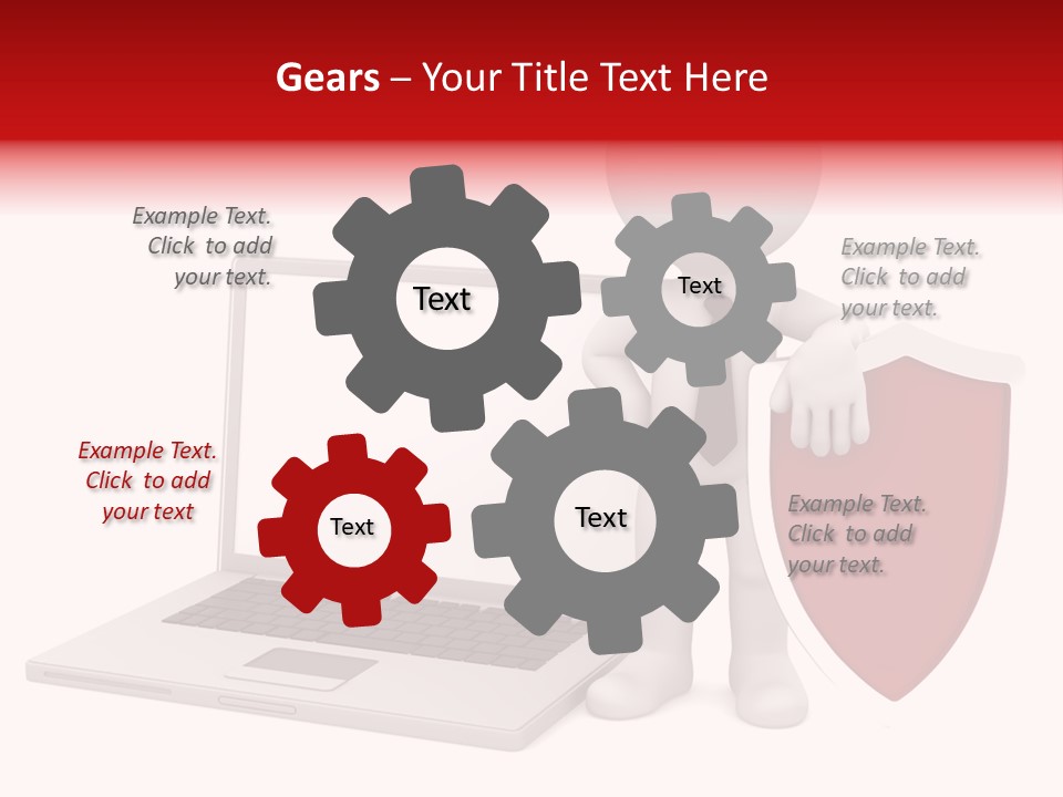 Shield Digital Character PowerPoint Template