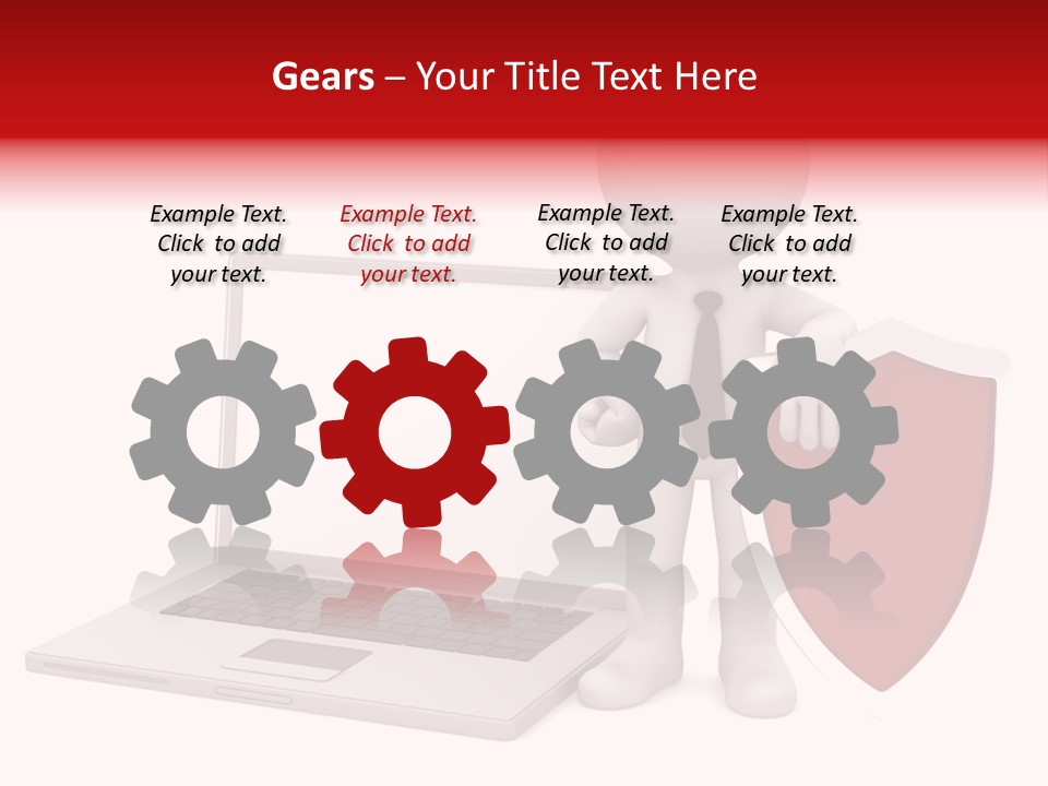 Shield Digital Character PowerPoint Template