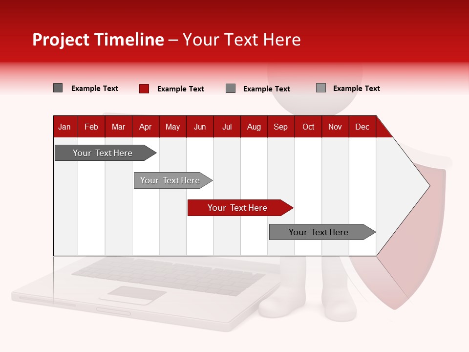 Shield Digital Character PowerPoint Template