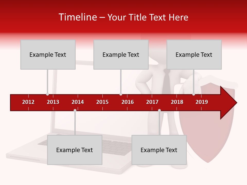 Shield Digital Character PowerPoint Template