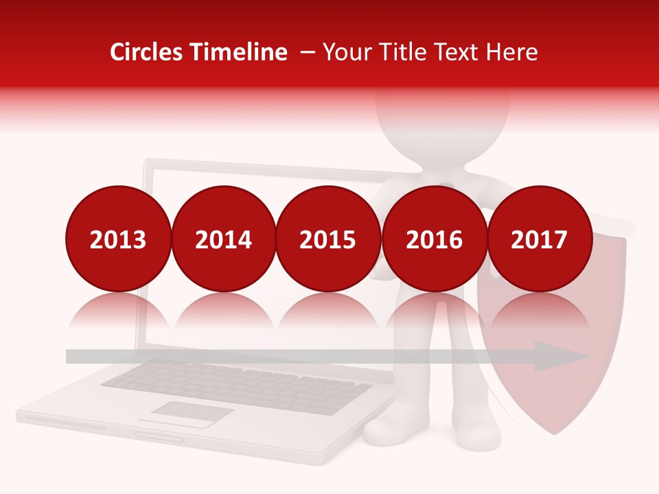 Shield Digital Character PowerPoint Template