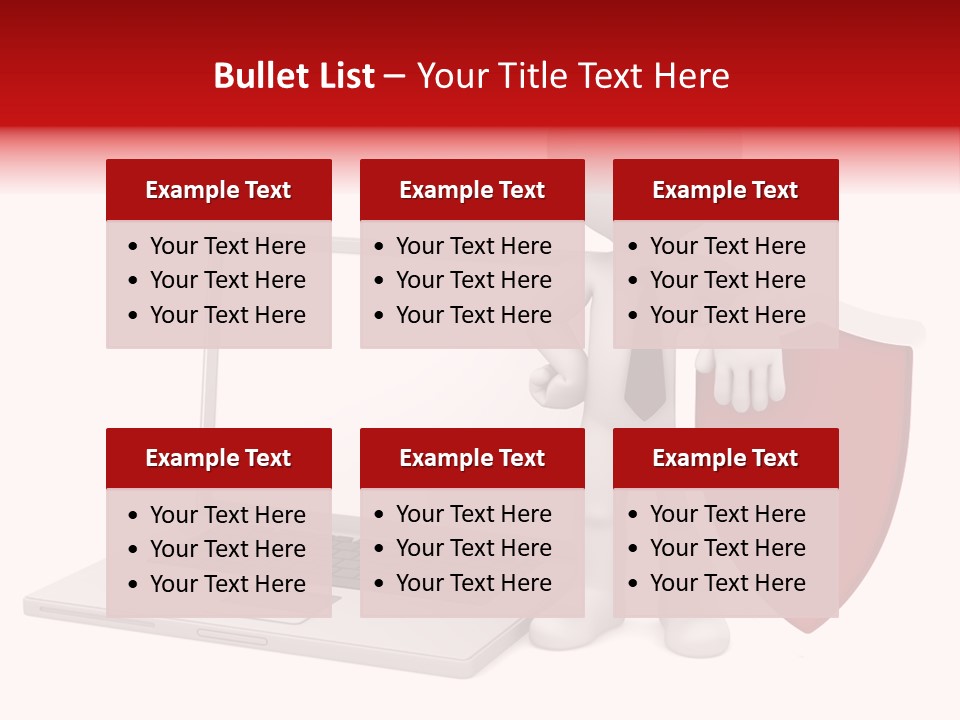 Shield Digital Character PowerPoint Template