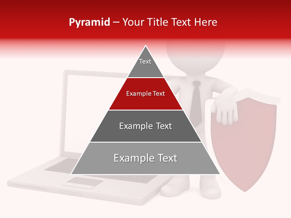 Shield Digital Character PowerPoint Template