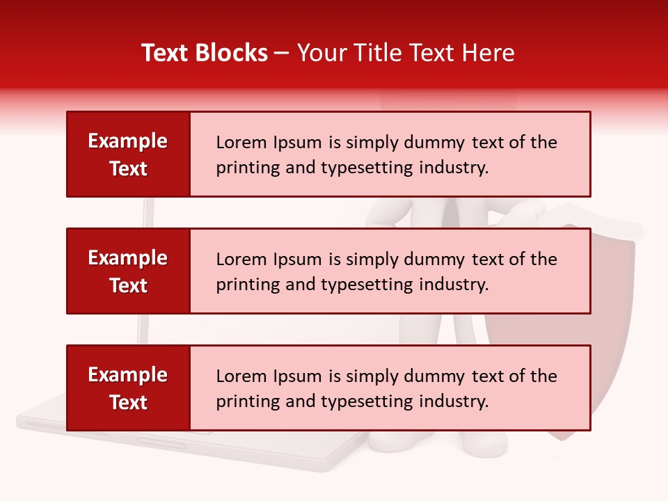 Shield Digital Character PowerPoint Template