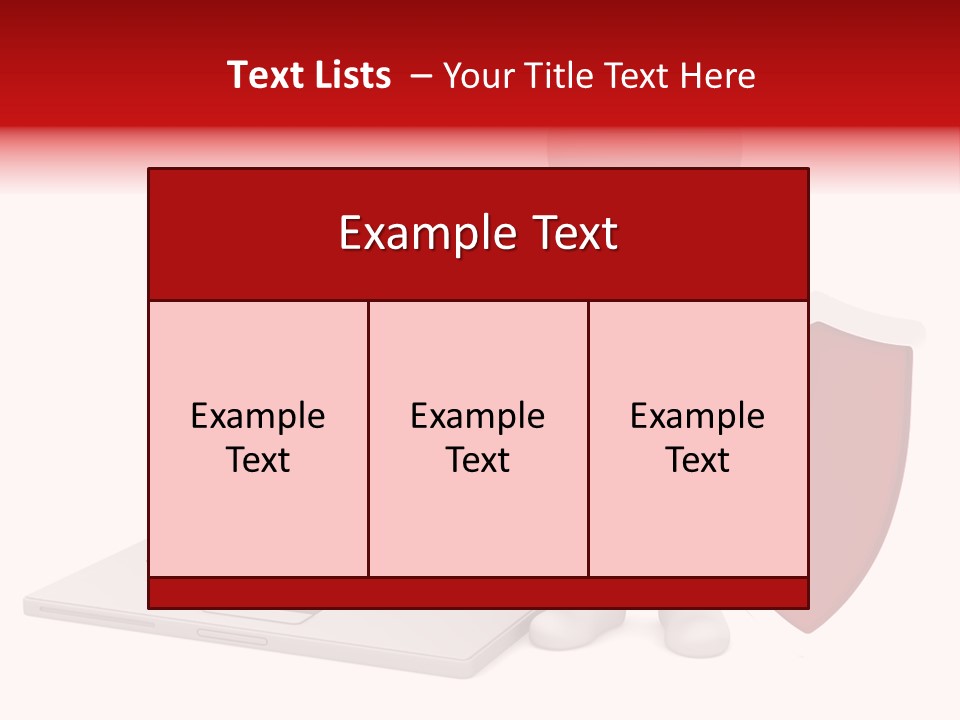 Shield Digital Character PowerPoint Template