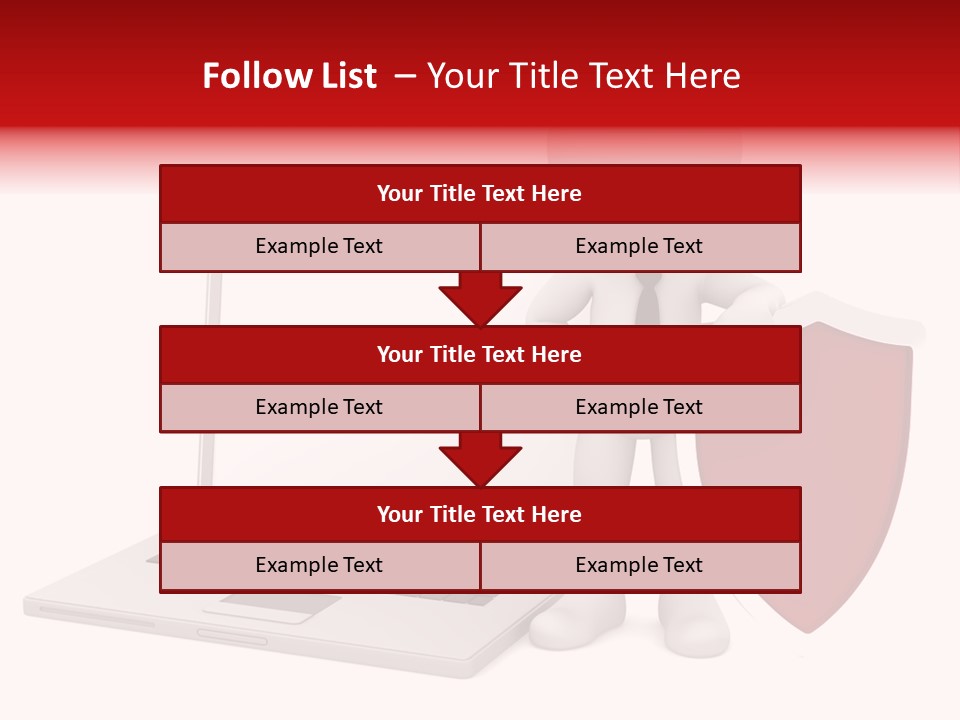Shield Digital Character PowerPoint Template