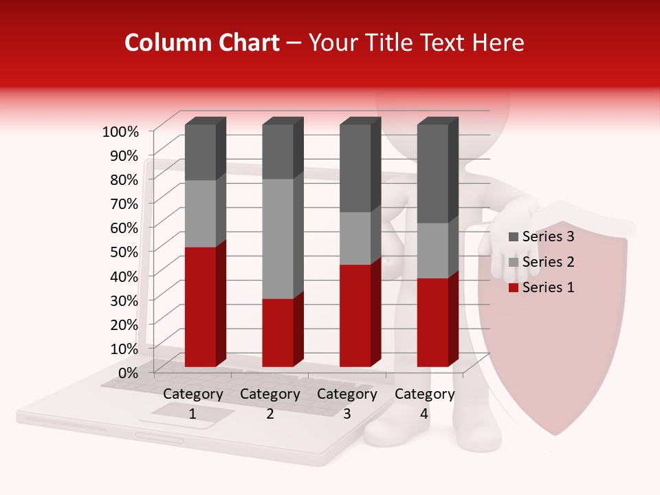 Shield Digital Character PowerPoint Template