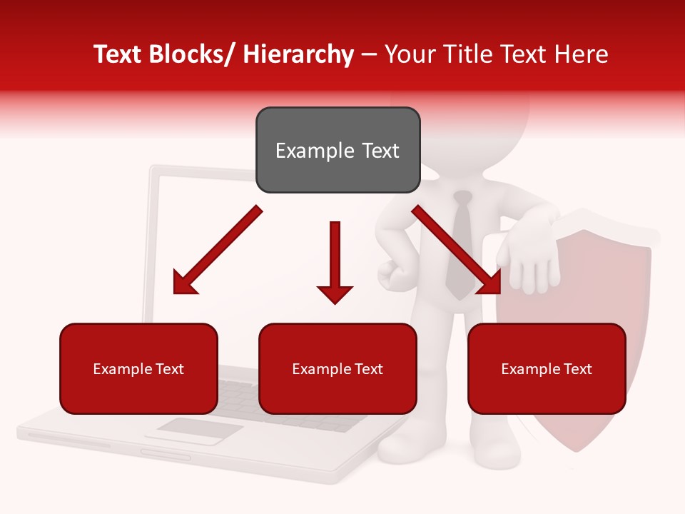 Shield Digital Character PowerPoint Template