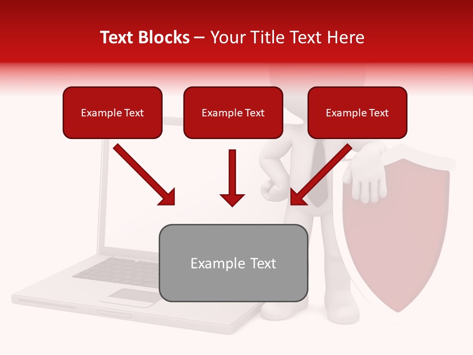 Shield Digital Character PowerPoint Template