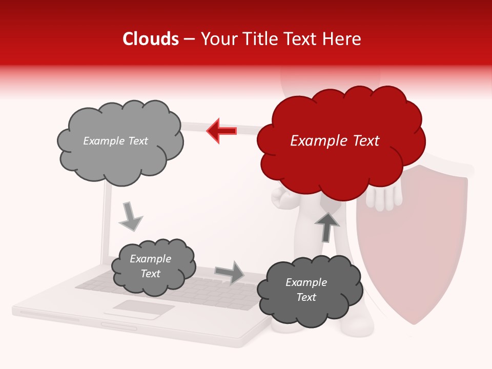 Shield Digital Character PowerPoint Template