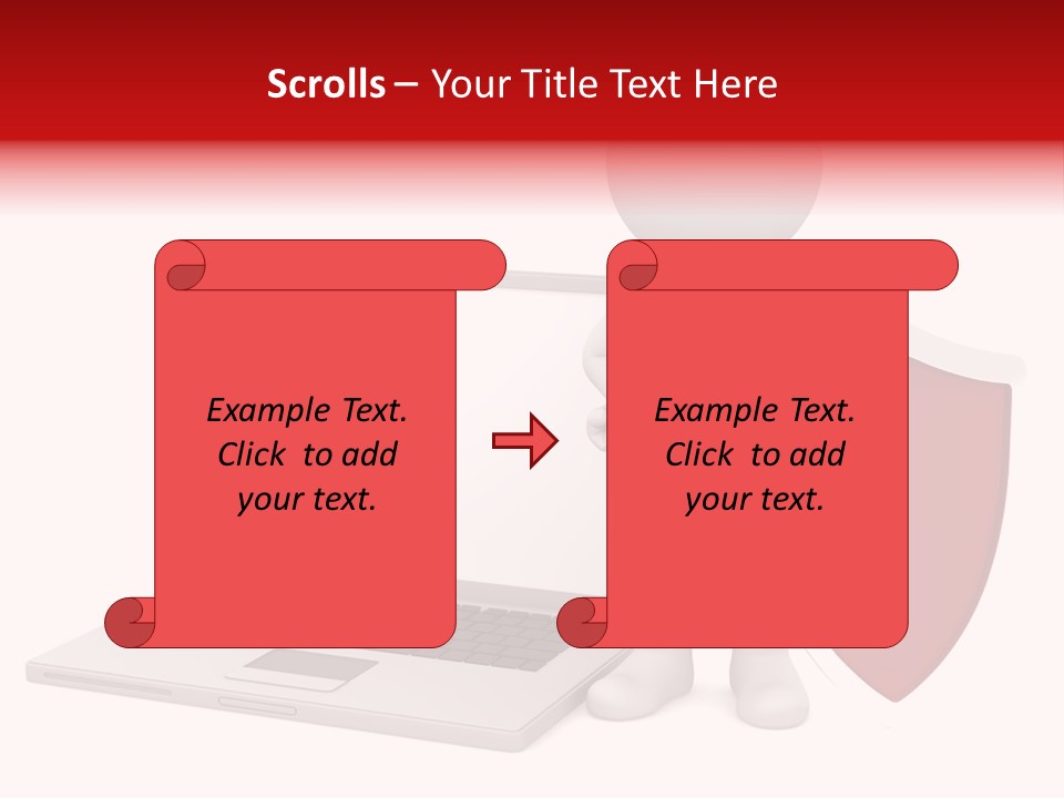 Shield Digital Character PowerPoint Template