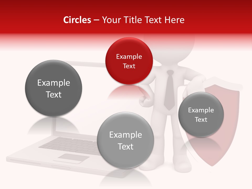 Shield Digital Character PowerPoint Template