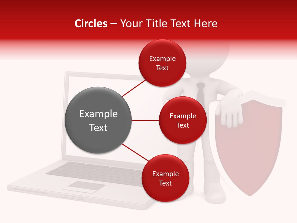 Shield Digital Character PowerPoint Template