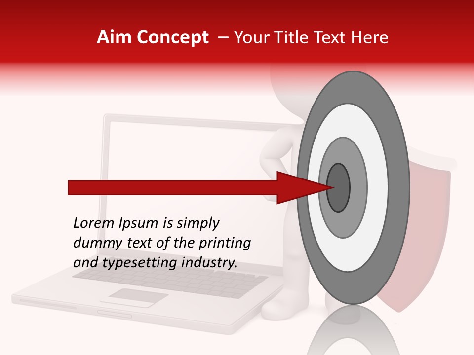 Shield Digital Character PowerPoint Template