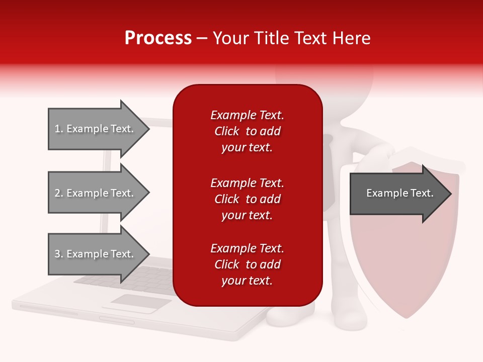 Shield Digital Character PowerPoint Template