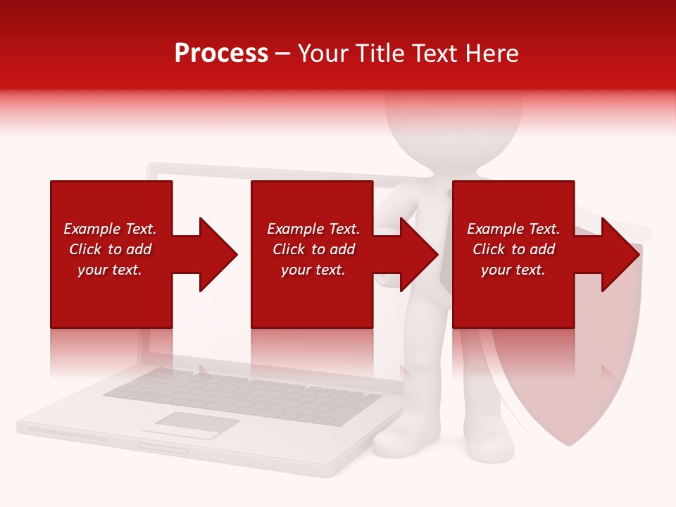 Shield Digital Character PowerPoint Template