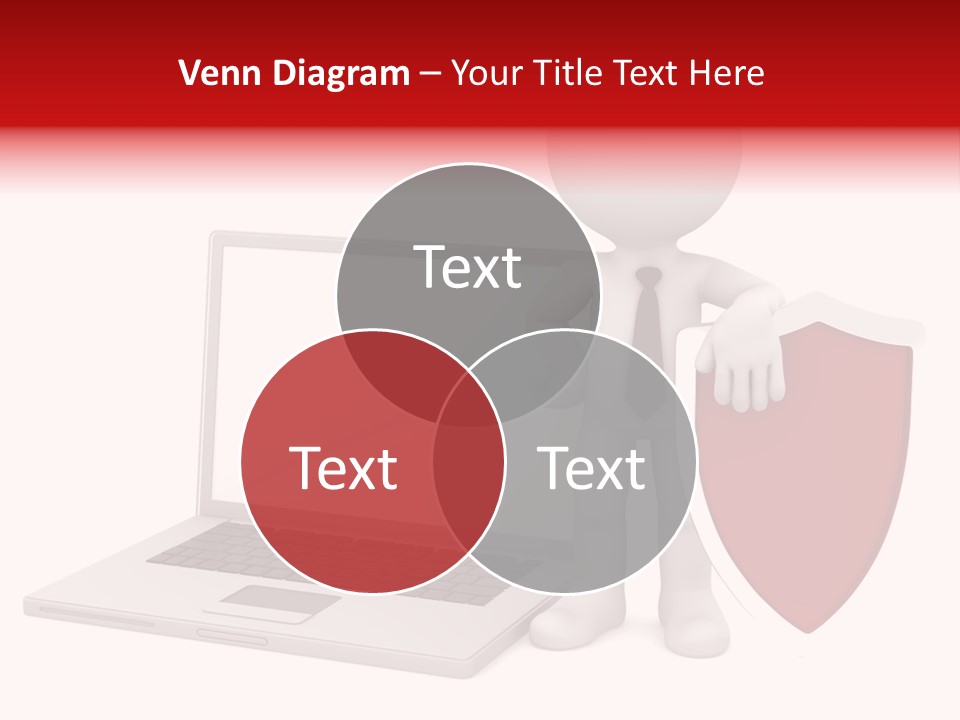 Shield Digital Character PowerPoint Template