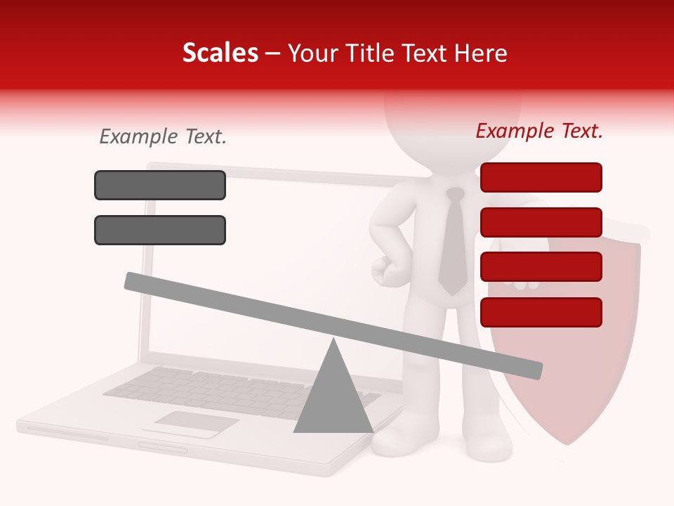 Shield Digital Character PowerPoint Template