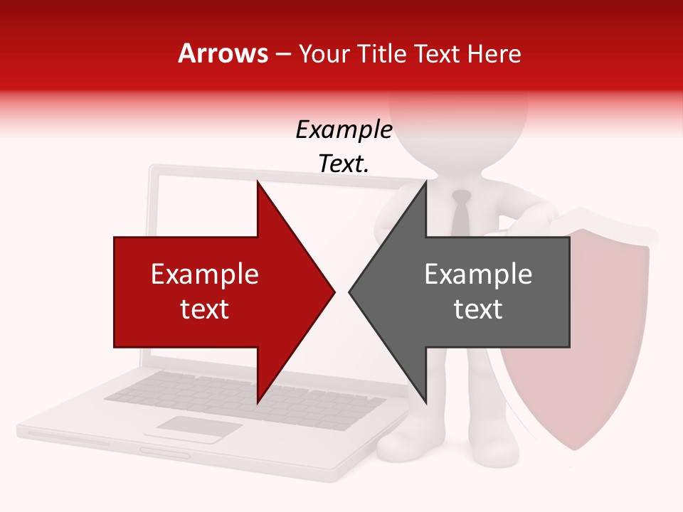 Shield Digital Character PowerPoint Template