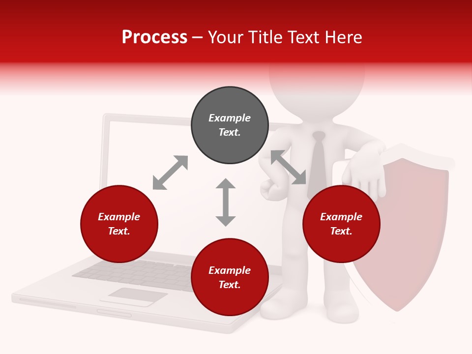 Shield Digital Character PowerPoint Template