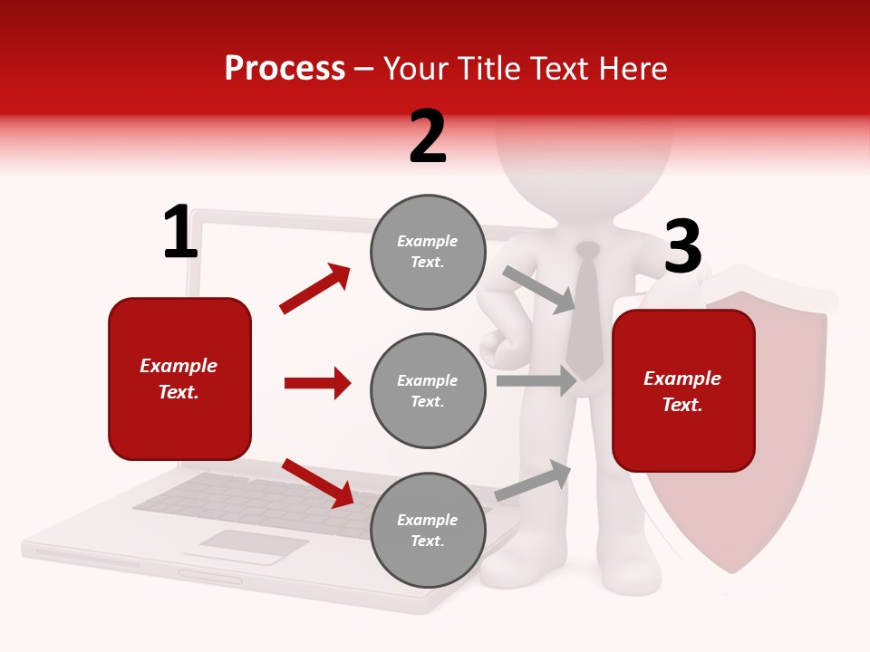 Shield Digital Character PowerPoint Template