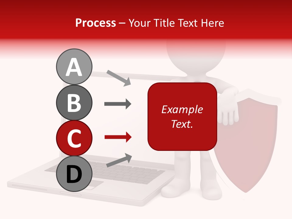 Shield Digital Character PowerPoint Template