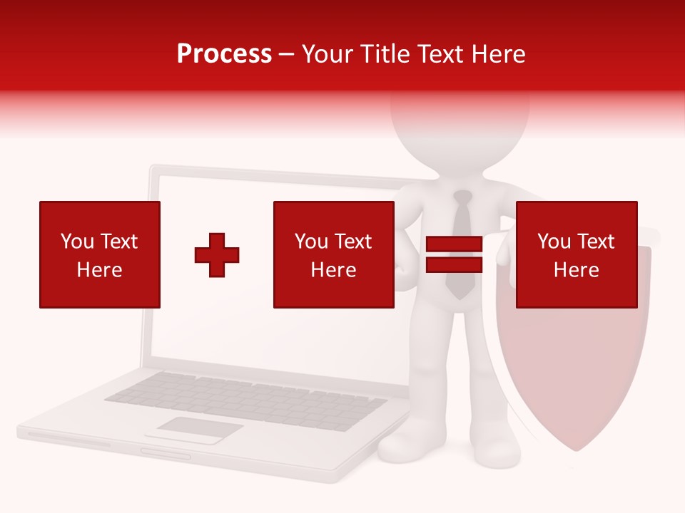 Shield Digital Character PowerPoint Template