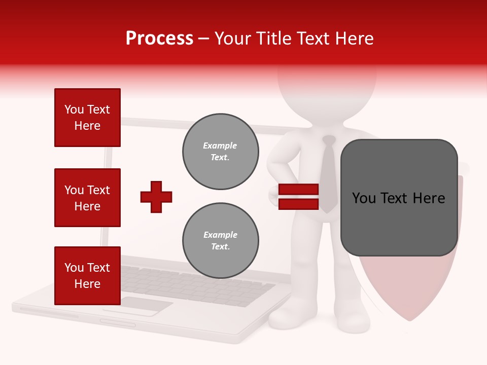 Shield Digital Character PowerPoint Template