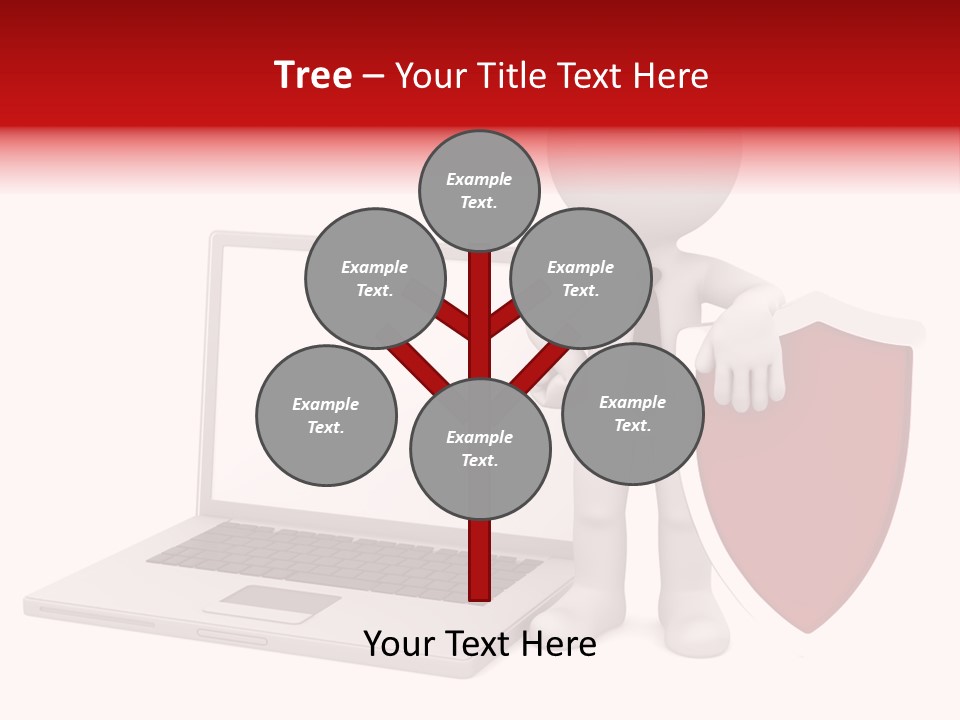 Shield Digital Character PowerPoint Template