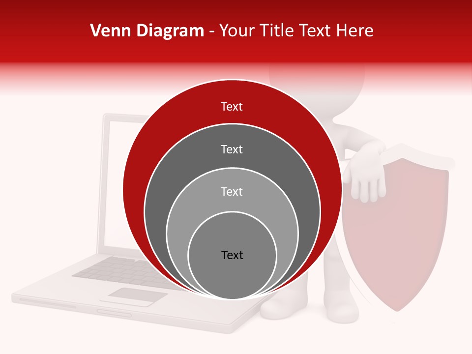 Shield Digital Character PowerPoint Template