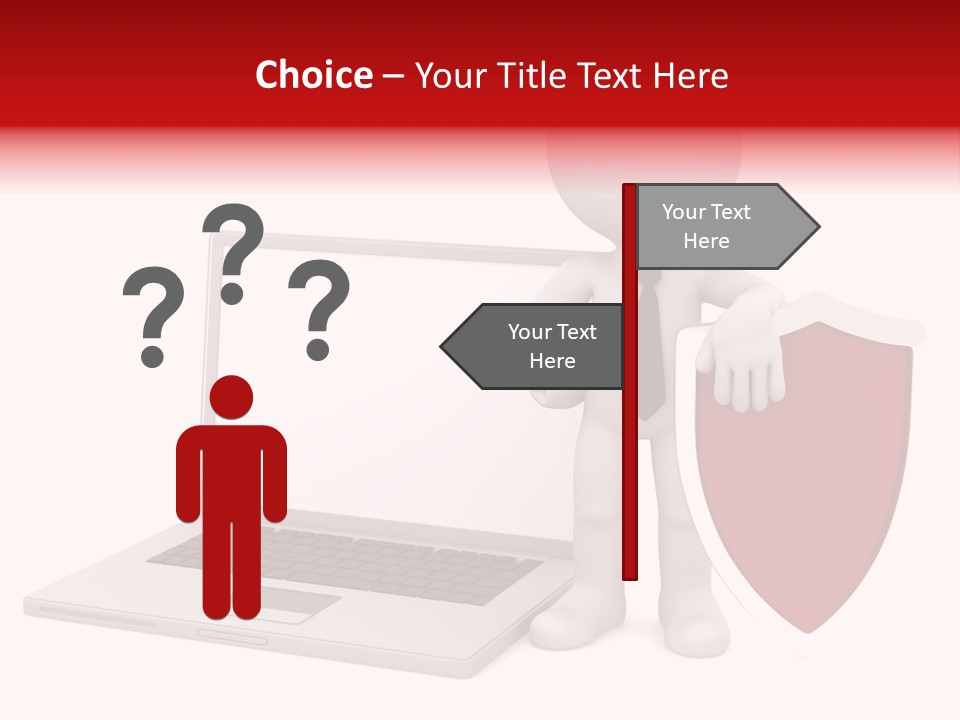 Shield Digital Character PowerPoint Template