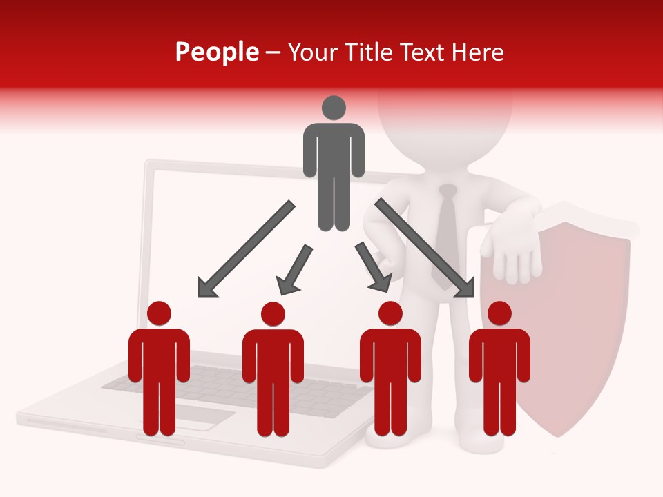 Shield Digital Character PowerPoint Template