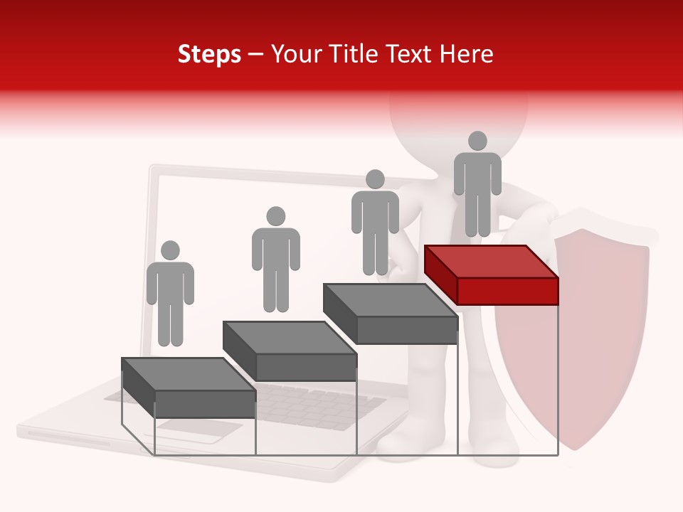 Shield Digital Character PowerPoint Template