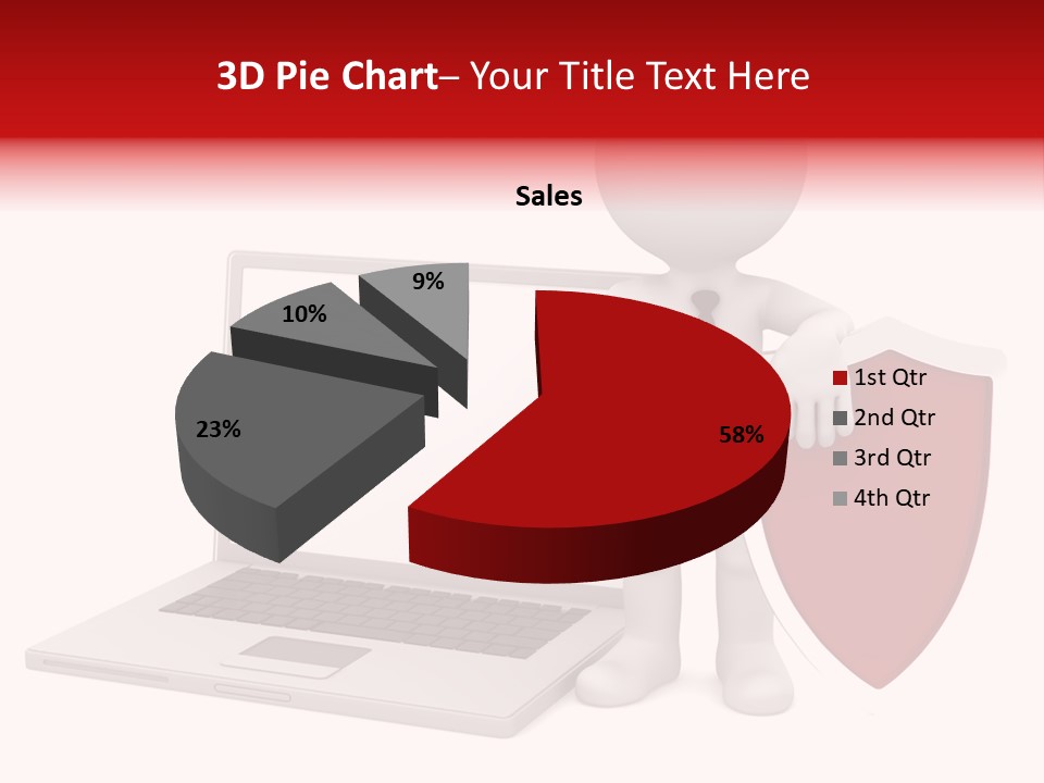 Shield Digital Character PowerPoint Template