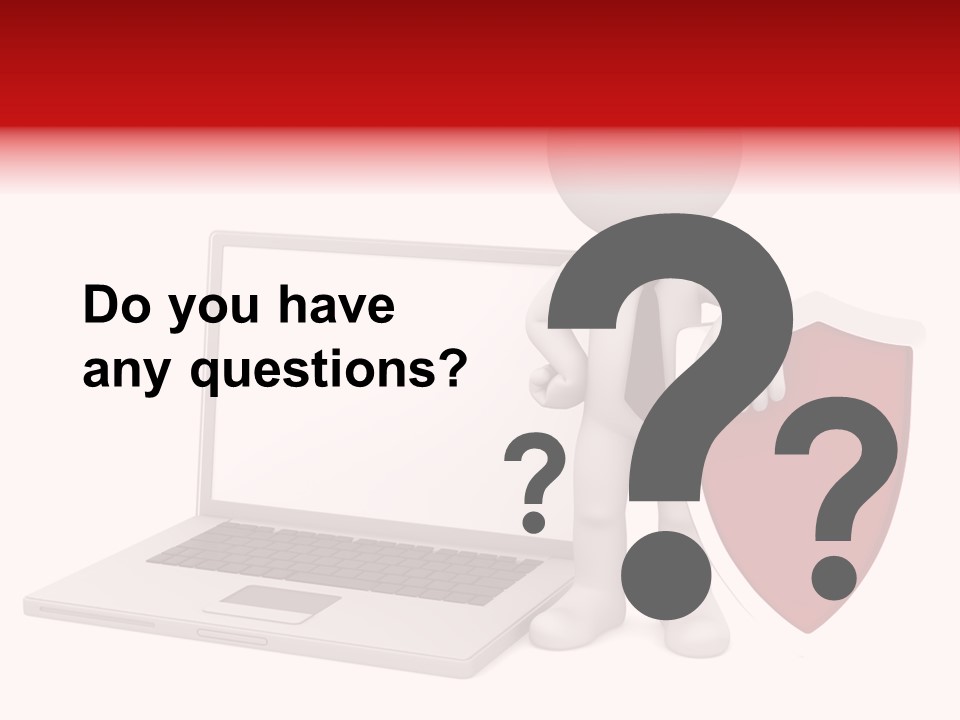 Shield Digital Character PowerPoint Template