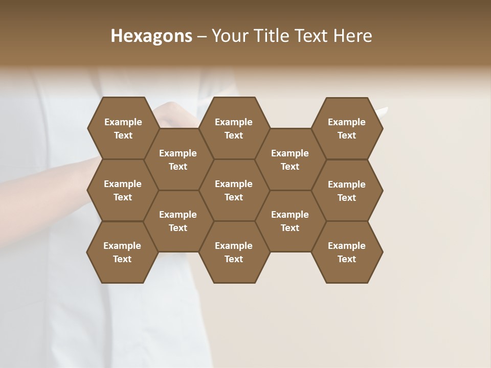 Caucasian Computer Healthcare PowerPoint Template