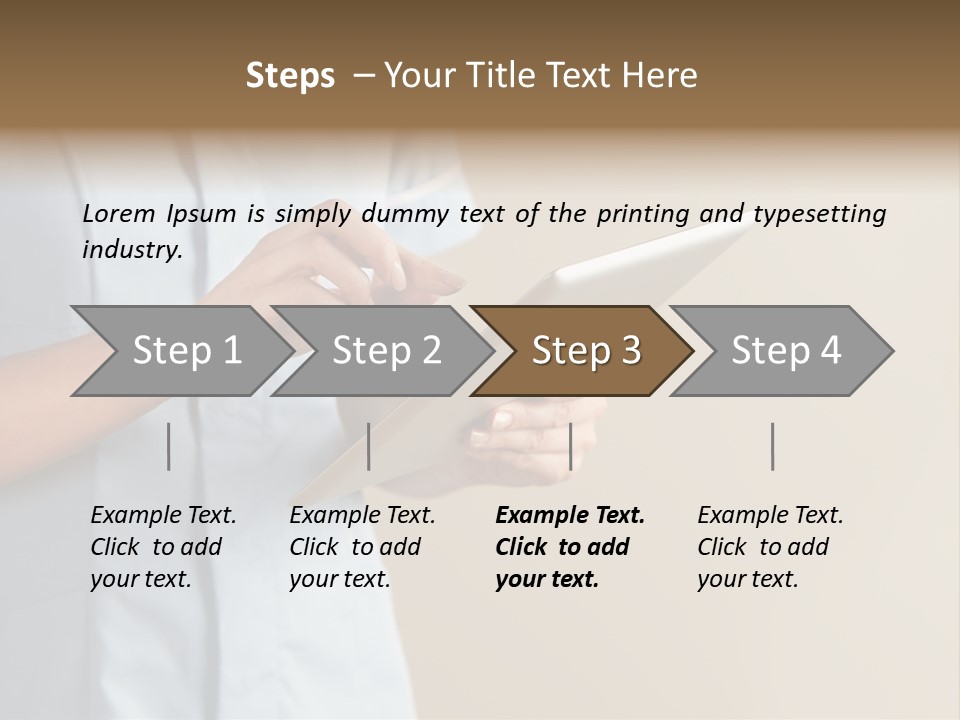 Caucasian Computer Healthcare PowerPoint Template