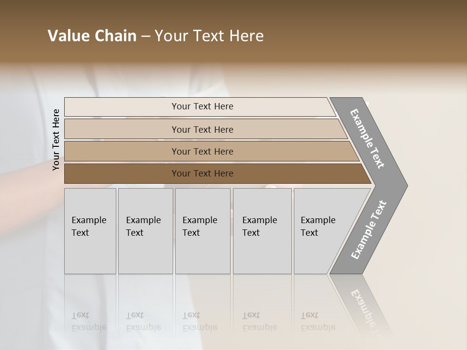Caucasian Computer Healthcare PowerPoint Template