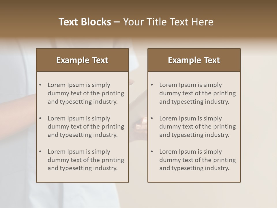 Caucasian Computer Healthcare PowerPoint Template