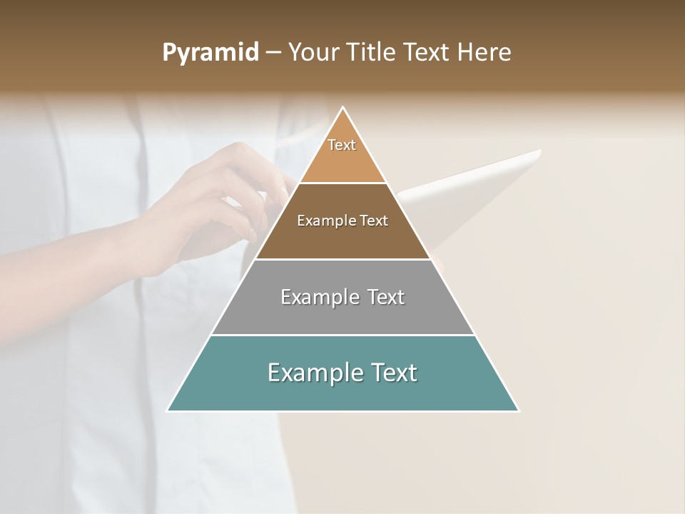 Caucasian Computer Healthcare PowerPoint Template