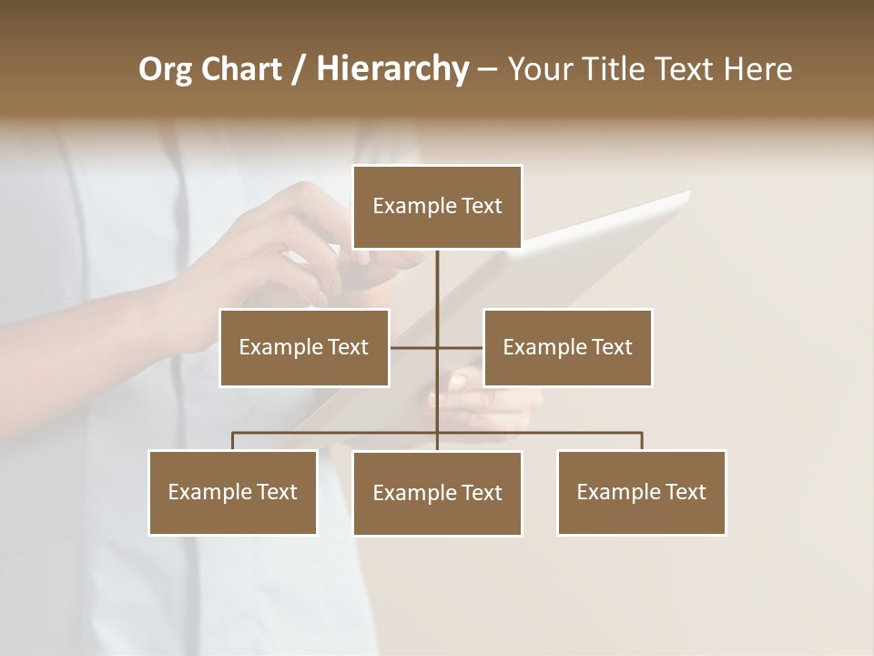 Caucasian Computer Healthcare PowerPoint Template