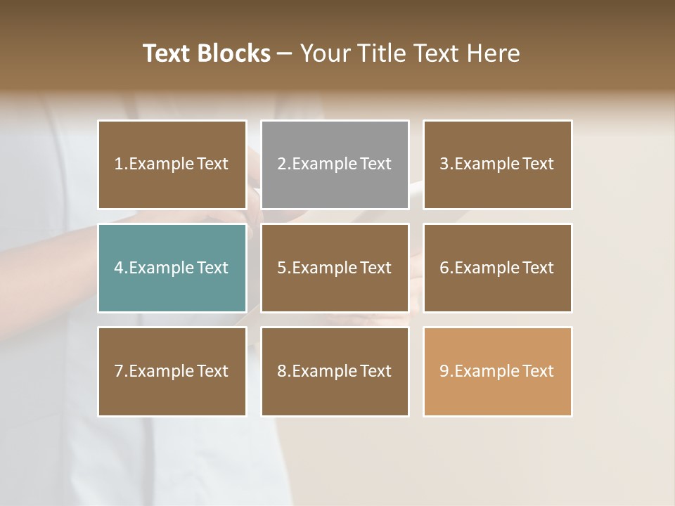 Caucasian Computer Healthcare PowerPoint Template