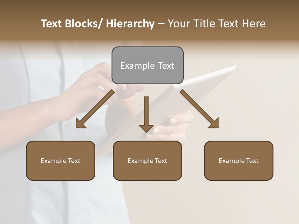 Caucasian Computer Healthcare PowerPoint Template